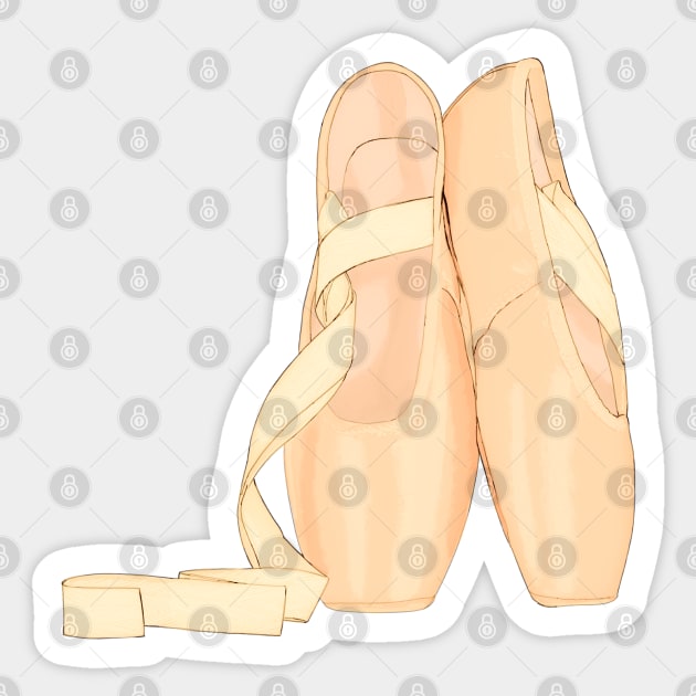 chaussons de danse Sticker by Mimie20